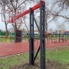 Купить Стойка баскетбольная уличная с защитой, щитом из оргстекла, аморт. кольцом и сеткой, вынос 225 см в Кстове 